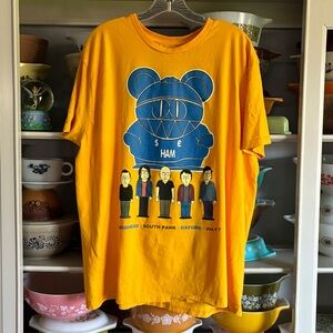Radiohead South Park Ham Yellow T-Shirt - Size XL